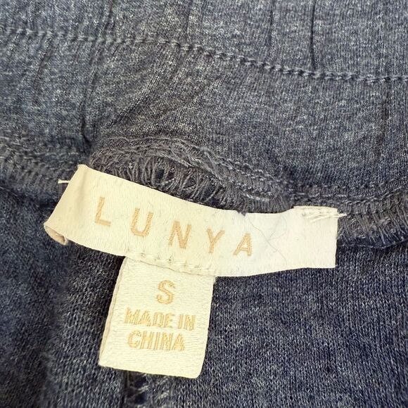 Lunya Restore Double Faced Pants In Deep Blue Heather Women’s size S Brand New - Picture 4 of 9